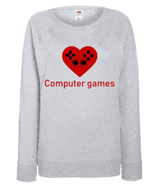 Miłośnik gry komputerowej - Bluza z nadrukiem - dla Gracza - Damska
