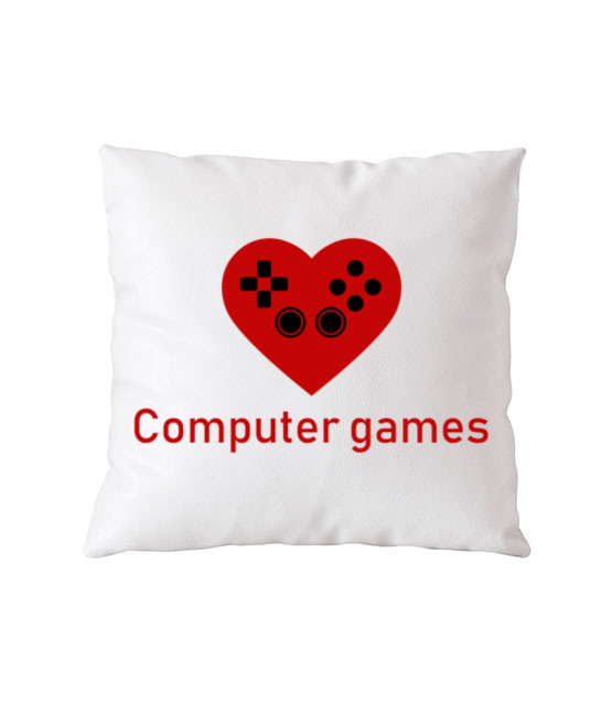 Milosnik gry komputerowej poduszka z nadrukiem dla gracza gadzety jipi pl 548 164