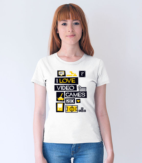 Milosnik gier komputerowych koszulka z nadrukiem dla gracza kobieta jipi pl 544 65
