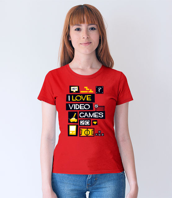 Milosnik gier komputerowych koszulka z nadrukiem dla gracza kobieta jipi pl 544 66
