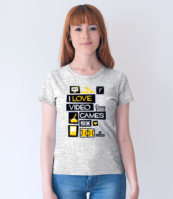 Milosnik gier komputerowych koszulka z nadrukiem dla gracza kobieta jipi pl 544 69