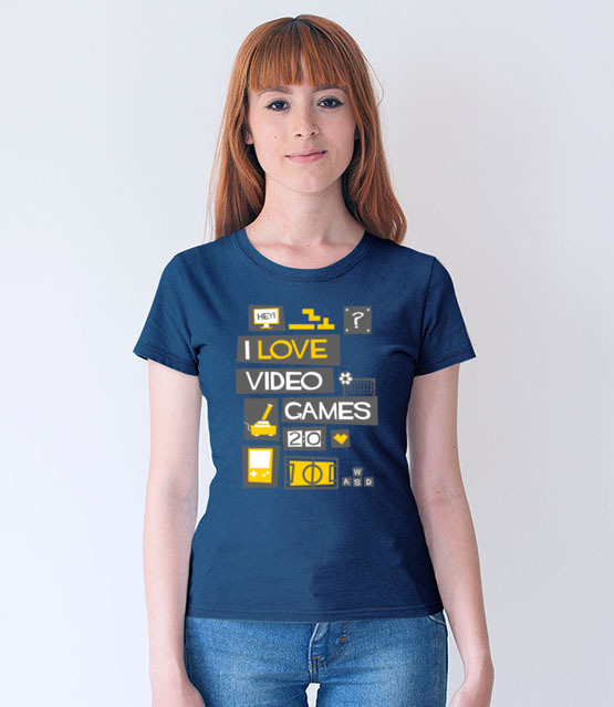 Milosnik gier komputerowych koszulka z nadrukiem dla gracza kobieta jipi pl 545 68