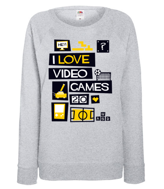 Milosnik gier komputerowych bluza z nadrukiem dla gracza kobieta jipi pl 544 118