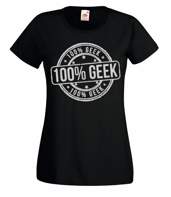 Jestem geekiem na sto procent koszulka z nadrukiem dla gracza kobieta jipi pl 538 59