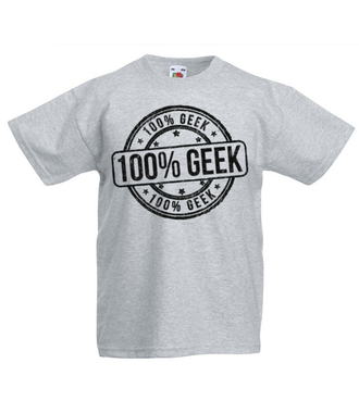 Jestem geekiem na sto procent! - Koszulka z nadrukiem - dla Gracza - Dziecięca