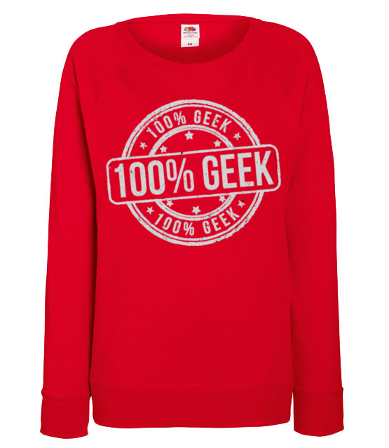 Jestem geekiem na sto procent bluza z nadrukiem dla gracza kobieta jipi pl 538 116