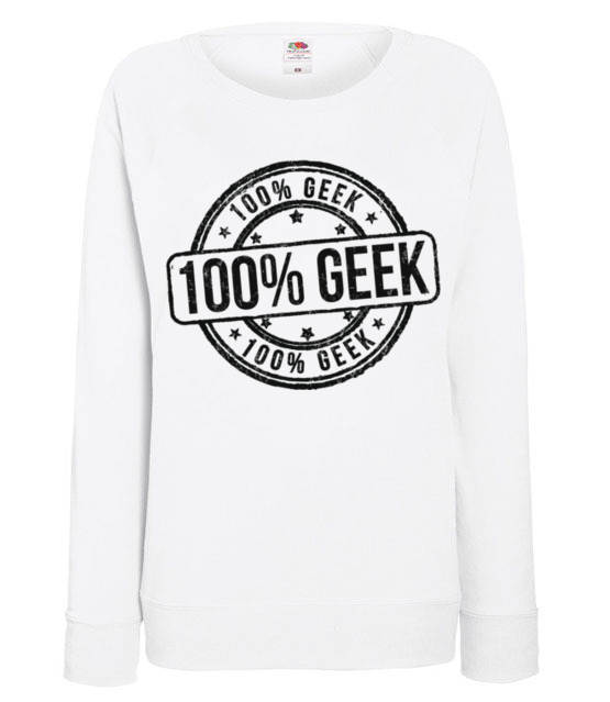 Jestem geekiem na sto procent bluza z nadrukiem dla gracza kobieta jipi pl 539 114