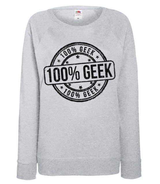 Jestem geekiem na sto procent bluza z nadrukiem dla gracza kobieta jipi pl 539 118