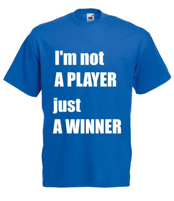 Jestem zwyciezca nie tylko graczem koszulka z nadrukiem dla gracza mezczyzna jipi pl 563 5