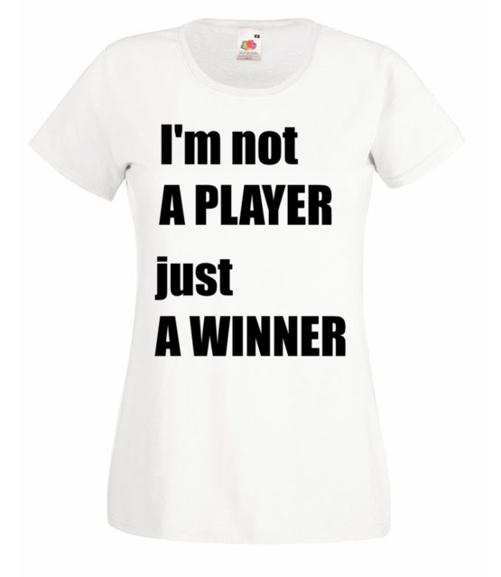 Jestem zwyciezca nie tylko graczem koszulka z nadrukiem dla gracza kobieta jipi pl 562 58
