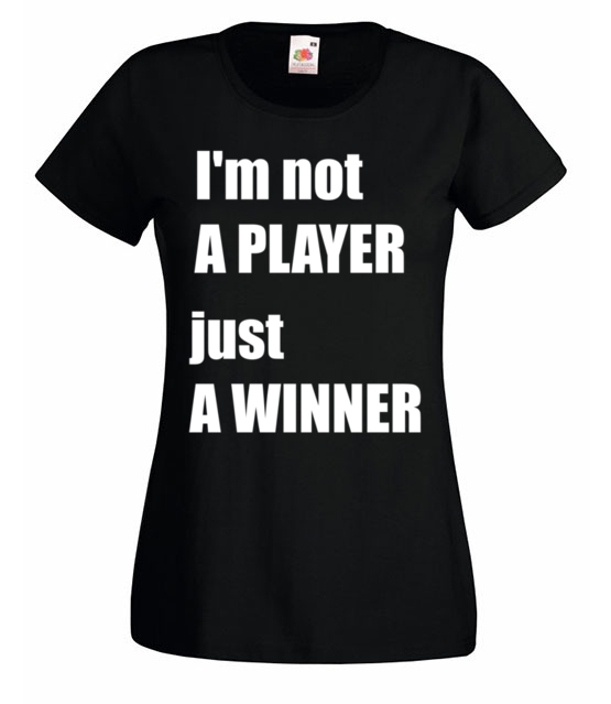 Jestem zwyciezca nie tylko graczem koszulka z nadrukiem dla gracza kobieta jipi pl 563 59