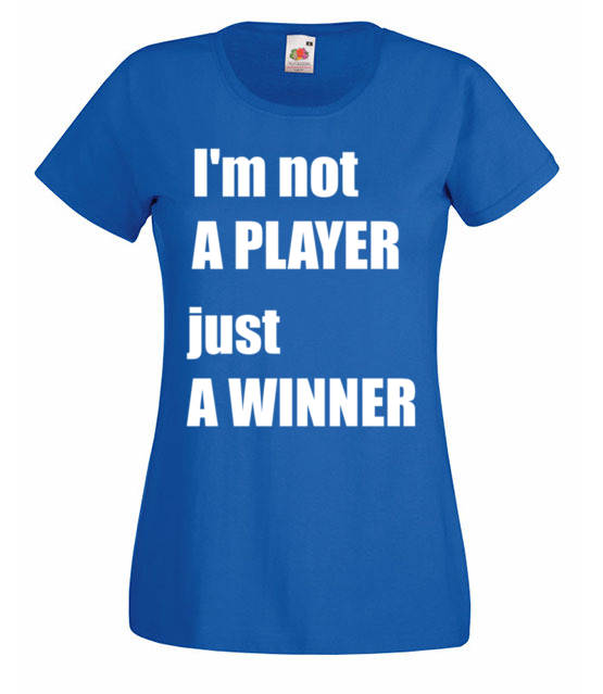 Jestem zwyciezca nie tylko graczem koszulka z nadrukiem dla gracza kobieta jipi pl 563 61