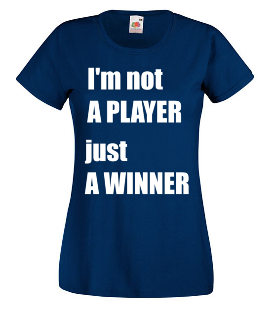 Jestem zwyciezca nie tylko graczem koszulka z nadrukiem dla gracza kobieta jipi pl 563 62