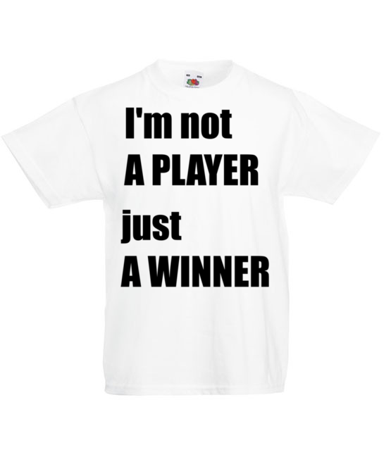 Jestem zwyciezca nie tylko graczem koszulka z nadrukiem dla gracza dziecko jipi pl 562 83