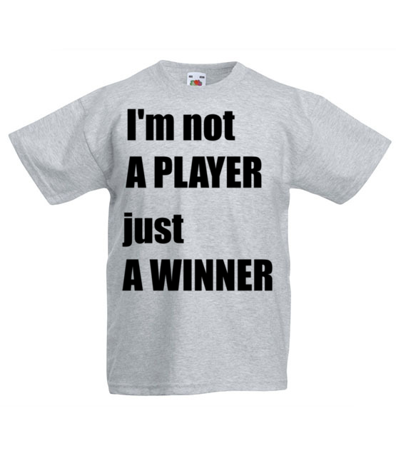 Jestem zwyciezca nie tylko graczem koszulka z nadrukiem dla gracza dziecko jipi pl 562 87
