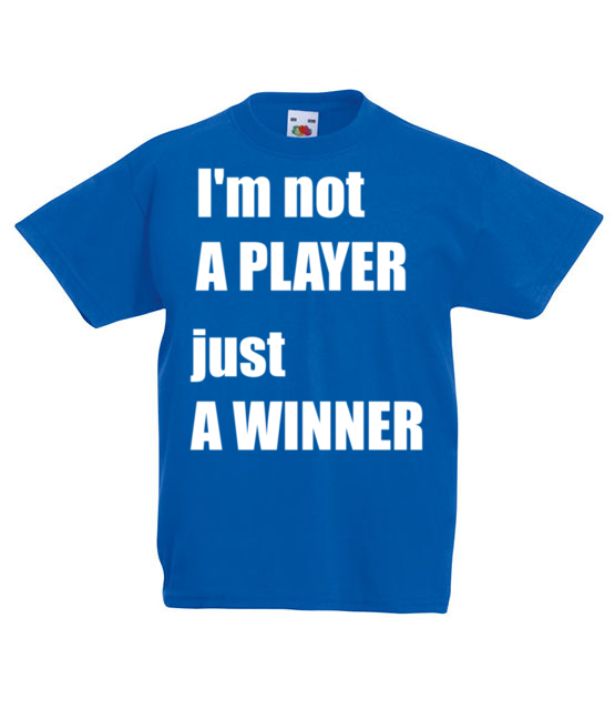 Jestem zwyciezca nie tylko graczem koszulka z nadrukiem dla gracza dziecko jipi pl 563 85