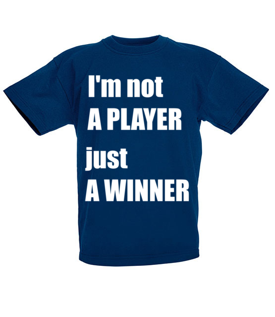 Jestem zwyciezca nie tylko graczem koszulka z nadrukiem dla gracza dziecko jipi pl 563 86