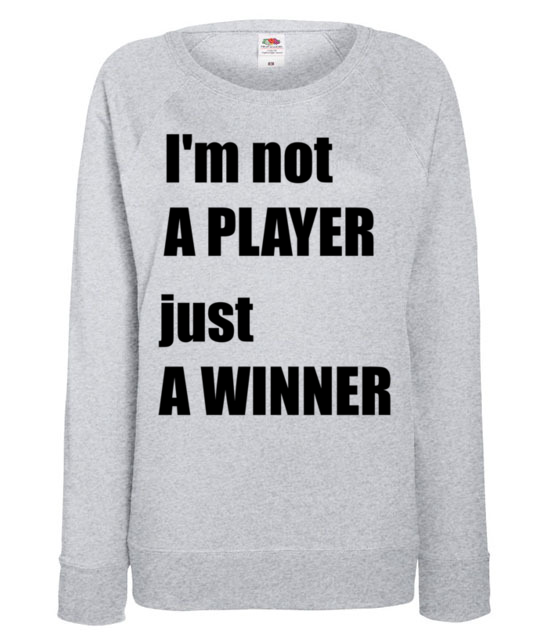 Jestem zwyciezca nie tylko graczem bluza z nadrukiem dla gracza kobieta jipi pl 562 118