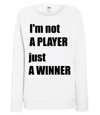 Jestem zwycięzcą, nie tylko graczem - Bluza z nadrukiem - dla Gracza - Damska