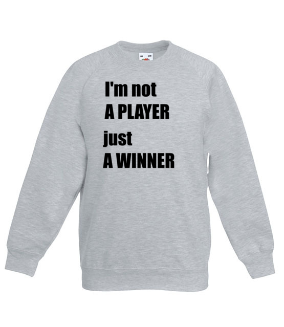Jestem zwyciezca nie tylko graczem bluza z nadrukiem dla gracza dziecko jipi pl 562 128