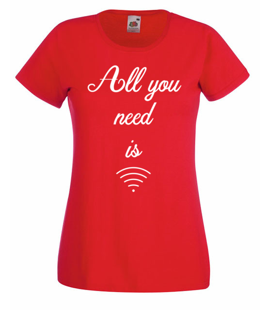 Wszystko czego potrzebuje koszulka z nadrukiem dla gracza kobieta jipi pl 572 60