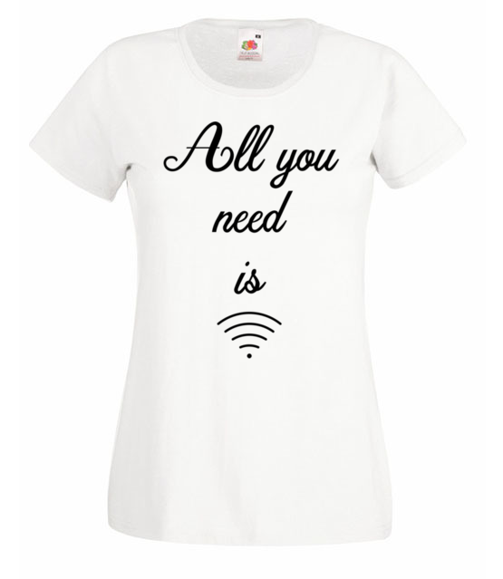 Wszystko czego potrzebuje koszulka z nadrukiem dla gracza kobieta jipi pl 573 58
