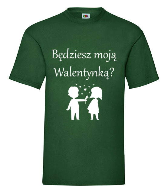 Chce bys byla moja walentynka koszulka z nadrukiem walentynki mezczyzna jipi pl 586 188