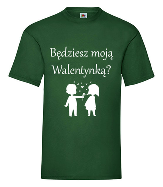Chcę, byś była moją walentynką - Koszulka z nadrukiem - Walentynki - Męska