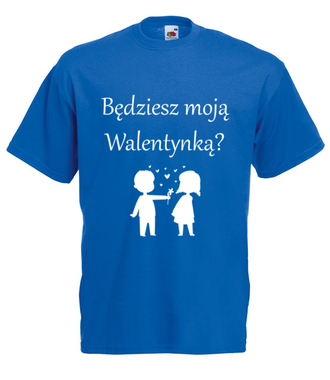 Chcę, byś była moją walentynką - Koszulka z nadrukiem - Walentynki - Męska