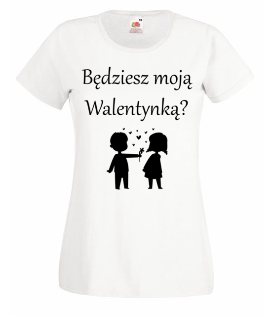 Chce bys byla moja walentynka koszulka z nadrukiem walentynki kobieta jipi pl 587 58