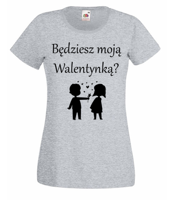 Chce bys byla moja walentynka koszulka z nadrukiem walentynki kobieta jipi pl 587 63