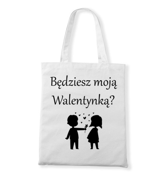 Chce bys byla moja walentynka torba z nadrukiem walentynki gadzety jipi pl 587 161