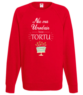 Nie ma urodzin bez tortu - Bluza z nadrukiem - Urodzinowe - Męska