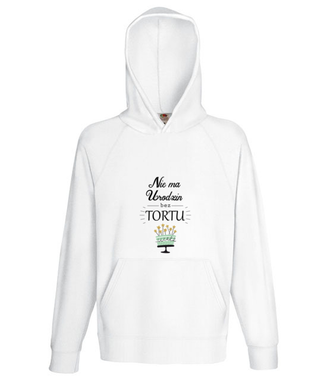 Nie ma urodzin bez tortu - Bluza z nadrukiem - Urodziny - Męska z kapturem