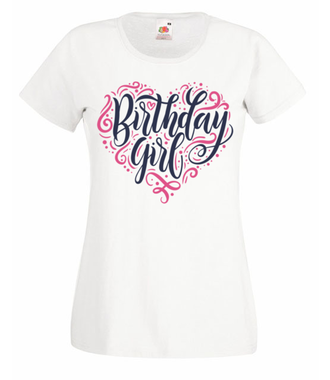 Urodzinowa dziewczyna - Koszulka z nadrukiem - Urodzinowe - Damska