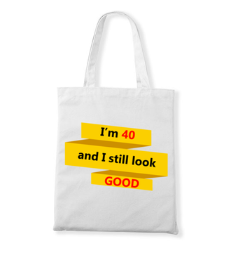 Niby 40, a jak 18 - Torba z nadrukiem - Urodziny - Gadżety