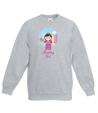 Urodzinowa kobietka - Bluza z nadrukiem - Urodziny - Dziecięca