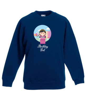 Urodzinowa kobietka - Bluza z nadrukiem - Urodziny - Dziecięca