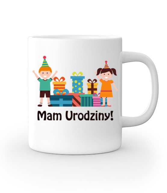 Bo dzis mam urodziny kubek z nadrukiem urodziny gadzety jipi pl 649 159