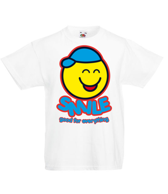 Bo uśmiech jest dobry na wszystko - Koszulka z nadrukiem - Śmieszne - Dziecięca
