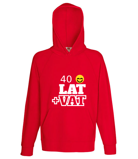 Czterdziesci lat plus vat bluza z nadrukiem urodziny mezczyzna jipi pl 755 136
