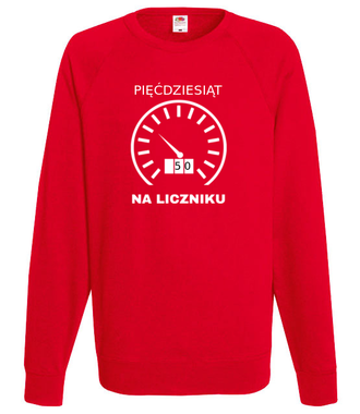 Pięćdziesiąt na liczniku - Bluza z nadrukiem - Urodziny - Męska