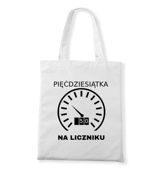 Piecdziesiat na liczniku torba z nadrukiem urodziny gadzety jipi pl 739 161