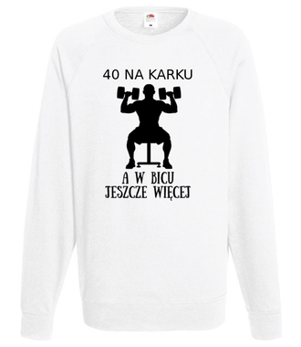 Czterdziecha u mięśniaka - Bluza z nadrukiem - Urodziny - Męska