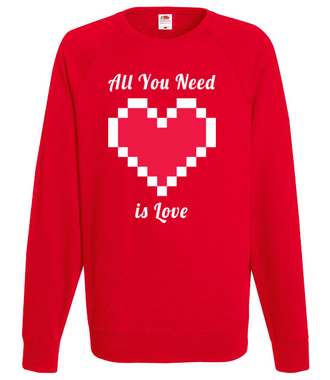 All you need is love - Bluza z nadrukiem - na Walentynki - Męska