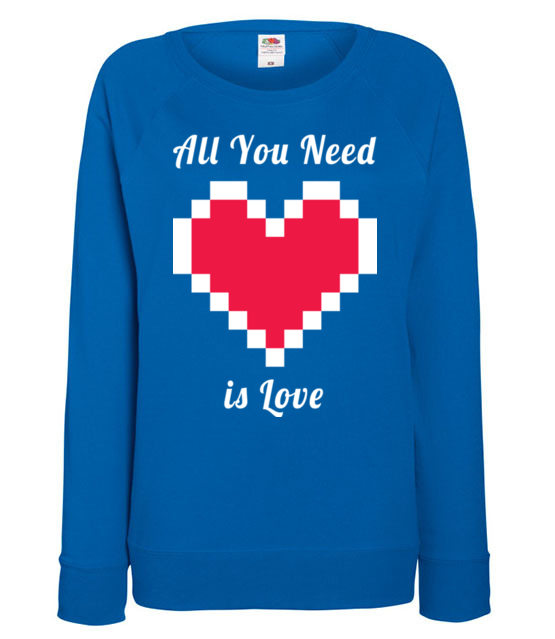 All you need is love bluza z nadrukiem walentynki kobieta jipi pl 761 117