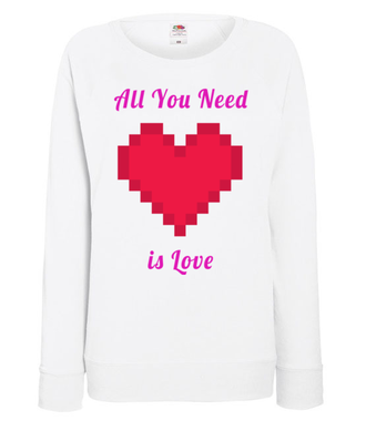 All you need is love - Bluza z nadrukiem - Walentynki - Damska