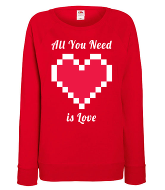 All you need is love - Bluza z nadrukiem - Walentynki - Damska