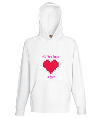 All you need is love - Bluza z nadrukiem - Walentynki - Męska z kapturem