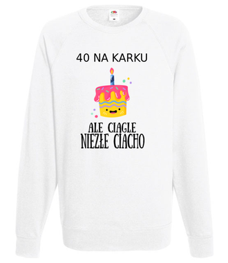 Czterdziestoletnie ciasteczko - Bluza z nadrukiem - Urodziny - Męska